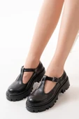 868-757 Siyah Günlük Yüksek Tabanlı Loafer Ayakkabı - 6