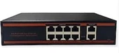 Nova HIF0820GBL-C 8 Port Poe+ 10-100 Mbps 2 Port 10-100-1000 Mbps Uplink Switch - 2