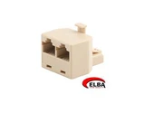 Elba 8P8C Jack- 2X8P8C Jack 2li RJ45 Çokla JK8464 thumbnail 2