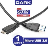 Dark DK-CB-USB3MICROB 1mt USB 3.0 - Micro B Taşınabilir Disk Kablosu thumbnail 1