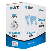 S-link SL-CAT608 305mt Utp Cat6 Kablo 24awg thumbnail 1
