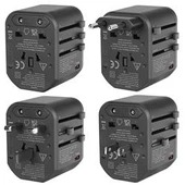 S-link SL-WL20PD 2-USB 2.4A + PD 20W Yedek Akım Sigortalı 100-240V Universal Çevirici Priz Adaptör - 3
