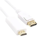 Vcom CG605L-1.8 Beyaz 1.8MT Display Port Erkek To Hdmi Erkek Kablo - 3
