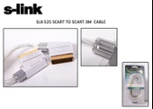 S-link SLX-525 Scart To Scart 3mt Gold Metal Kablo thumbnail 1