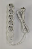 Fly 3394-01 5li 2mt Anahtarlı  Akım Korumalı Priz 2500w - 2