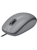 Logitech M110 Sessiz Tam Boyutlu Kablolu Usb-A Bağlantılı Optik Mouse - Gri - 3