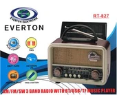 Everton RT-827 Bluetooth-USB-SD-FM Şarjlı Nostaljik Radyo (Solar Güneş Panelli) - 4