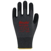 BEYBİ PL17 Flex 10 Beden Siyah Polyesyter Likralı İpten Örülmüş Lateks Kaplı 12li Paket (3131X) - 1