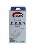 Elba ELB02-20WPD Beyaz 20W USB-C Şarj Kafa PD 3.0-QC4.0(Akıllı Koruma-Hızlı Şarj-Isıya Dayanıklı) thumbnail 2