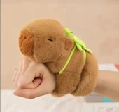 Çantalı Tutunan Kapibara Peluş Oyuncak Figür 17 Cm Yüksek Kalite Kola Yapışan Kapibara kahverengi - 1