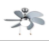 Rubenis RBT306 SLV Glob Aydınlatmalı Tavan Vantilatörü thumbnail 1