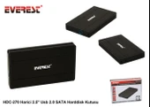 Everest HDC-270 Harici 2.5" Usb 2.0 Sata Harddisk Kutusu thumbnail 1