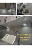 Masfitech Dolap Tezgah Altı Prizli Aydınlatma 3 Watt 6500k Beyaz Işık (3 Adet) thumbnail 3