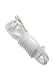 Masfitech Cihaz Fişli Ttr Topraklı Kablo 3 X 1 Mm 2 Metre Beyaz - 2