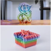 Creality Cr-Silk Rainbow Pla 1,75mm 3D Filament 1Kg - Urhanshop Gönderimli - 4