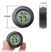 WellHise TPM-13 Gömme Tipi Mini Termometre Nem Ölçer Probsuz - 3