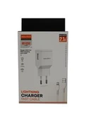 Megatech EC02 MODEL 2.1A Lightning Usb Kablo + Ev Şarj Adaptörü Hızlı Şarj thumbnail 4