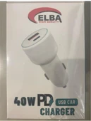 ELBA ELB30-40WPD+USB 40W PD+USB ARAÇ BAŞLIK thumbnail 1