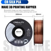 Creality Cr-Silk Pla 1,75mm 3D Baskı Filament 1Kg - Kırmızı Bakır - Urhanshop Gönderimli thumbnail 4