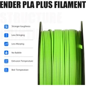 Creality Ender Pla+ Filament Elma Yeşili 1.75mm 1Kg - Urhanshop Yetkili Satış thumbnail 2