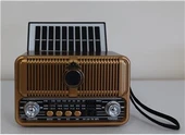 Everton Rt-660  Bluetooth Fm-Usb-Tf-Aux Şarjlı Nostaljik Radyo Solar (Güneş Panelli) thumbnail 4