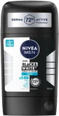 NIVEA Men Erkek Stick Deodorant Black&White Invisible Fresh 72 Saat Anti-Perspirant Koruma, 50 ml - 1