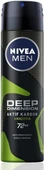 NIVEA Men Erkek Sprey Deodorant Deep Dimension Amazonia 150ml, 72 Saat Anti-perspirant Ter Koruması - 1