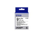 Epson LK-3WBW Güçlü Yapışkanlı Beyaz Üzeri Siyah 9mm 9Metre Etiket thumbnail 1