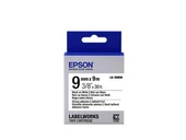 Epson LK-3WBW Güçlü Yapışkanlı Beyaz Üzeri Siyah 9mm 9Metre Etiket thumbnail 2