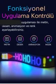Rgb Led Dijital Ekran App Kontrollü Kumandalı Led Animasyon Kayan Ekran 37X9 CM - 6