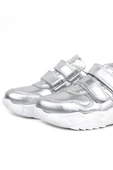 Rakerplus Hakiki Deri Gümüş Beyaz Tabanlı Kız Çocuk Sneakers Ayakkabı thumbnail 12