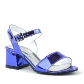 Pony Mor Aynalı Kalın Topuklu Kız Çocuk Abiye Ayakkabı thumbnail 2