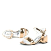 Pony Bakır Aynalı Kalın Topuklu Kız Çocuk Abiye Ayakkabı thumbnail 7