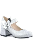 Winx Gümüş Işıltılı Kelebekli Kız Çocuk Topuklu Ayakkabı thumbnail 2