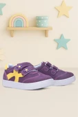 Rakerplus Hakiki Deri Mor Sarı Cırtlı Çiçek Detaylı Kız Çocuk Günlük Ayakkabı thumbnail 9