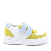 Artico Hellsa Beyaz Sarı Cırtlı Çocuk Spor Ayakkabı thumbnail 2