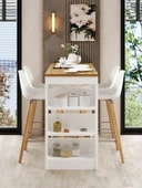 Shelfy Bar Raflı Yemek Masası Safir Meşe - 2