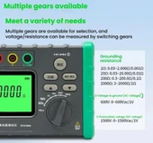 DUOYI DY4100A Dijital Toprak Direnci Ölçer Toprak Megeri - 3