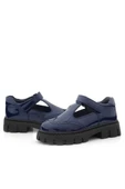 Rakerplus Lacivert Rugan Cırtlı Kız Çocuk Okul Ayakkabı - 8