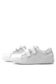 Hakiki Deri Beyaz Cırt Cırtlı Kız Çocuk Sneakers Ayakkabı thumbnail 6