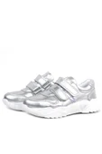 Rakerplus Hakiki Deri Gümüş Beyaz Tabanlı Kız Çocuk Sneakers Ayakkabı thumbnail 11