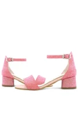 Lilo Simli Fuşya Pembe Tek Bantlı Kız Çocuk Topuklu Abiye Ayakkabı thumbnail 8