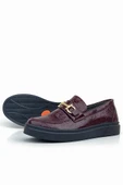 Rakerplus Bordo Tokalı Loafer Çocuk Klasik Ayakkabı thumbnail 6