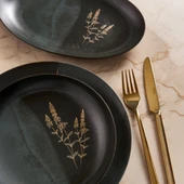 GÜRAL PORSELEN Camelia 26 Parça 6 Kişilik Yemek Takımı 6428 Altın Yaldız thumbnail 3