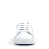 Hakiki Deri Alessio Beyaz Bağcıklı Kız Çocuk Spor Okul Ayakkabısı - 3