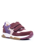 Rakerplus Hakiki Deri Bordo Pembe Metal Detaylı Kız Çocuk Sneakers Ayakkabı thumbnail 2