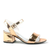 Pony Bakır Aynalı Kalın Topuklu Kız Çocuk Abiye Ayakkabı thumbnail 10