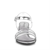 Platin Gri Rugan Taşlı Kalın Kız Çocuk Abiye Topuklu Ayakkabı thumbnail 11