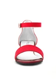 Lilo Simli Kırmızı Tek Bantlı Kız Çocuk Topuklu Abiye Ayakkabı thumbnail 3