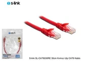 S-link SL-CAT6030RE 30cm Kırmızı Utp CAT6 Kablo thumbnail 2